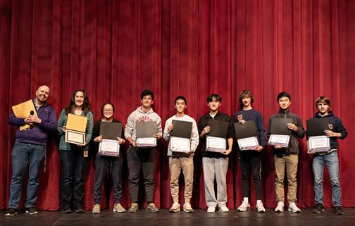 image of math competition winners